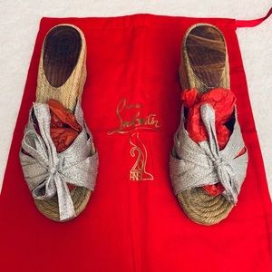 Authentic Louboutin espadrilles